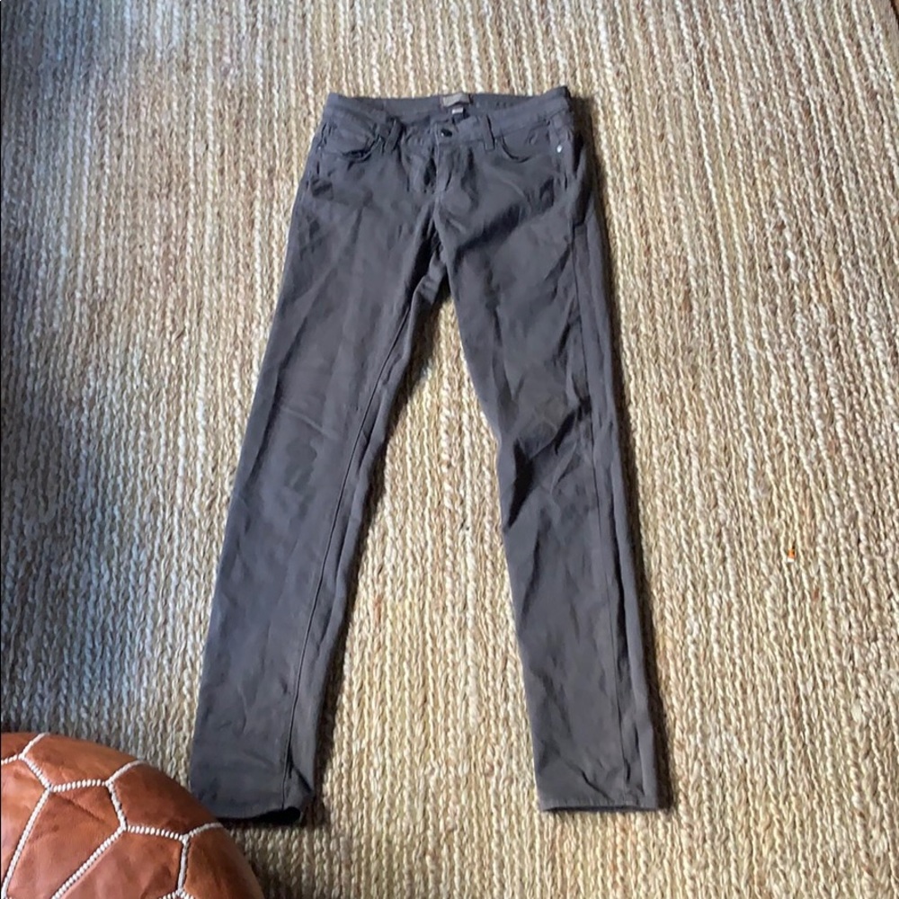 Paige denim olive skinny jeans